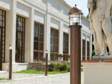 ATTILA - Metal bollard light for Public Areas by Aldo Bernardi - view 2